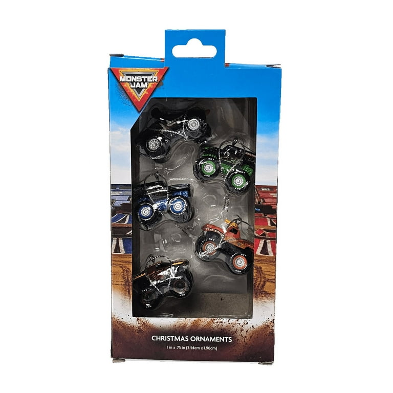 Kurt Adler Monster Jam Trucks 5 Mini Christmas Ornaments - Walmart.com