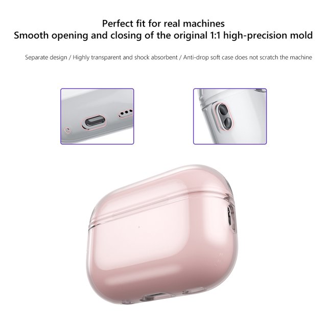 Audífonos Funda de soporte para caja de carga de para Apple Airpods Pro 2 (con orificio rosa) Ndcxsfigh Para estrenar