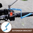 thumbnail image 3 of unbranded Motorcycle Rearview Mirror Mount Motorcycle Extension Bracket 12.1*5cm Blue, 3 of 8
