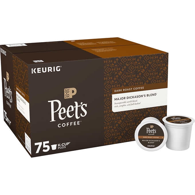 Peet's Coffee Major Dickason's Blend Coffee, Dark, Keurig KCup Pods
