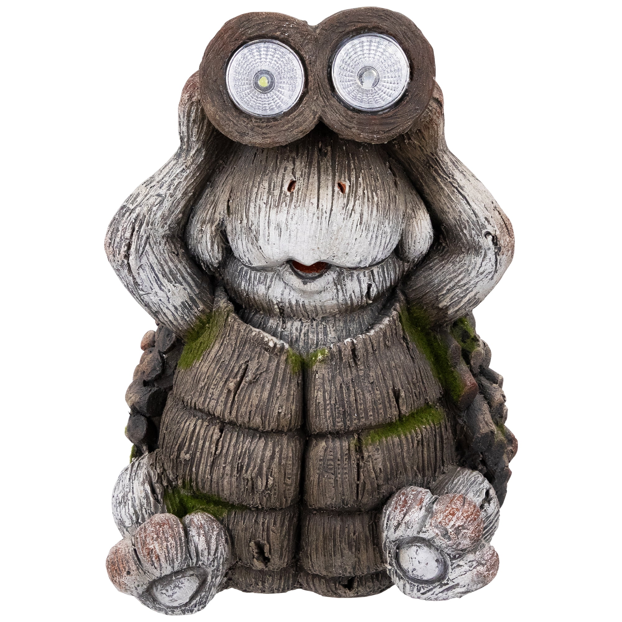 Northlight Turtle with Binoculars Outdoor Solar Lighted Garden Statue - 11.5"