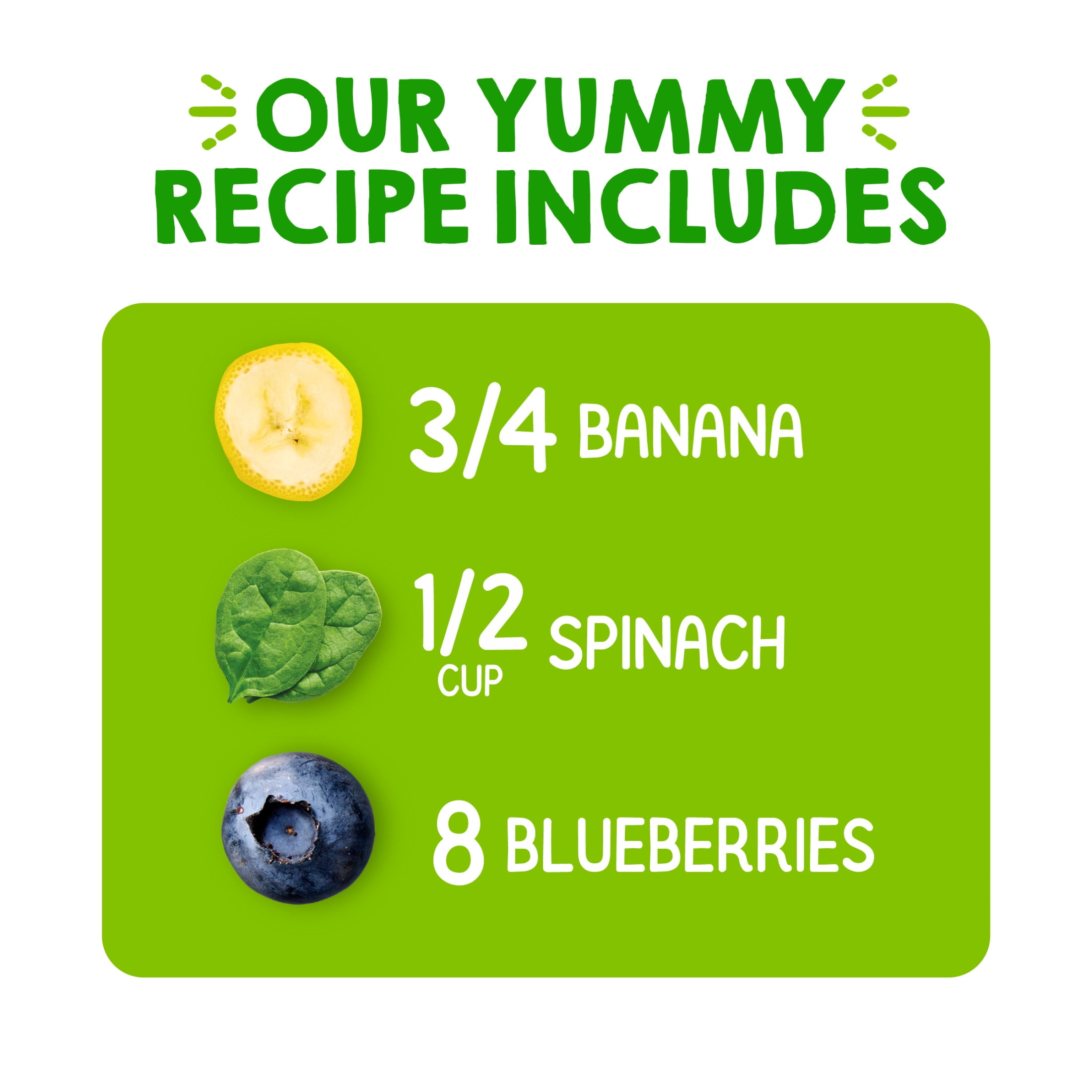 (12 pack) Happy Tot, Stage 4 Organic Baby Food, Bananas, Spinach & Blueberries, 4 oz. Pouch