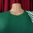 thumbnail image 6 of AURA Plus Size Pencil Midi Dress Round Neck High Waist Bodycon Ruched 9 10 Sleeve Elegant Work Dress, 6 of 9