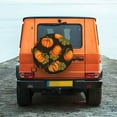 thumbnail image 6 of Vsdgher Orange Pumpkin for Spare Tire Cover, Tire Wheel Protector Wheel Cover Fit for Truck,Trailer,RV,SUV,Camper and Most Vehicle-14 inch, 6 of 6
