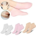 thumbnail image 4 of Girls Women Reusable Remove Dead Skin Pain Relief Dead Skin Remove Protector Foot Spa Pedicure Socks Silicone Moisturizing Socks Skin Care Socks Foot Care Socks SKIN, 4 of 7