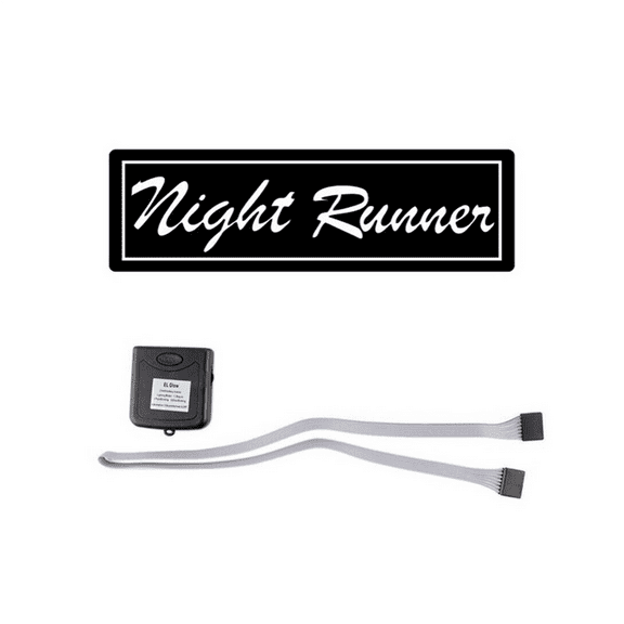 2X Windshield Night Runner Car LED Light Window Stickers for JDM Glow Panel Decoration Accessories