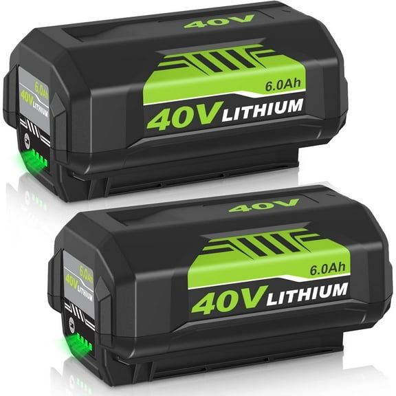 6000mAh High Capacity 40 Volt Replacement for Ryobi 40V Battery Compatible with Ryobi  Lithium Battery OP4026A OP4015 OP4040  OP40261 OP4060 Tools (Green)