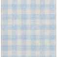 thumbnail image 3 of HomeRoots 673417 10 x 14 ft. Sky Blue & Ivory Plaid Washable Machine Made Rectangle Area Rug with UV Protection, 3 of 9