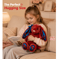 thumbnail image 2 of CEklwe Bunny Plush Toys, Cute Fluffy Spider Long-Ear with Red Bow Stuffed Animal,Soft Fluffy Bunny Plushie Stuffed Animal Pillow Christmas Gift for Teens Adults, 2 of 4