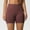 #250422A35 Brown, variant on CaiJunJia Biker Shorts Women No Boundaries High Waisted Workout Spandex Tummy Control Gym Running Yoga Shorts