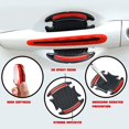 thumbnail image 3 of Wabjtam 8pcs Universal 3d Car Door Handle Paint Scratch Protector, Reflective Stripe Stickers Anti-scratch Car Outdoor, 3 of 5