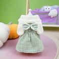 thumbnail image 4 of CSChome Pet Dress Plaid Pattern Pet Plaid Pattern Dog Princess Winter Warm Pet Supply, 4 of 7