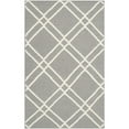 thumbnail image 1 of Safavieh Dhurries Grey/Ivory Area Rug, 1 of 5