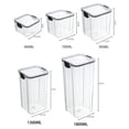 thumbnail image 1 of Tarros sellados para cocina, organizador de almacenamiento de granos, tanque grande de plástico a prueba de humedad, juego de tarros de condimentos para el hogar, 1 of 5