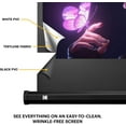 thumbnail image 6 of Kodak 100" Projector Screen with Stand, Portable 16:9 Projector Screen with Tripod Stand & Bag, 6 of 7