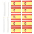 thumbnail image 3 of Shisuyan 50pcs Cheering Flag Football Handheld Mini Flag National Red Sticks Stick White Cheering Football Abs, 3 of 9