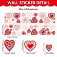 thumbnail image 2 of Heart Shaped Static Cling Window Stickers, Decorative Window Decals for Valentine's Day and Holidays, Easy to Apply Removable Decor for Glass Doors Windows,C, 2 of 4
