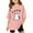Pink, variant on LUOGENLI Girls' Graphic T Shirt Casual Loose Fit Short Sleeve Tee with Cat and Letter Print Comfortable Top for Toddler and Youth Grey Size 9-10 Years
