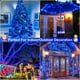 thumbnail image 5 of Guirnalda de luces navideñas Nielfoi, 20 m, 200 LED, azul, resistente al agua, 5 of 9