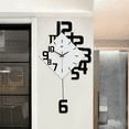 thumbnail image 2 of Modern Swing Metal Quartz Silent Wall Clock Nordic Design Hanging Clock 34*63cm for Living Rooms, Bedrooms, Sitting Rooms, 2 of 12