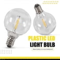 thumbnail image 5 of 20 Pcs G40 LED Replacement Light Bulbs E12 Screw Base Shatterproof LED Globe Bulbs for Solar String, 5 of 5