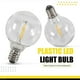 thumbnail image 5 of 20 Pcs G40 LED Replacement Light Bulbs E12 Screw Base Shatterproof LED Globe Bulbs for Solar String, 5 of 5