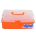 thumbnail image 2 of Art Supplies Holder,Three layer Translucent Storage Art Supplies Storage Box Storage Box Exceptional Reliability, 2 of 7