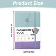 thumbnail image 3 of Tabbable Password Keeper Book, Alphabetized Logbook, Blue And Purple, Password Notebook For Seniors, Alphabetical Tabs, 115 Pages, Secure, Meiiso, 3 of 9