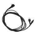 thumbnail image 4 of 5PCS 3pin  Receiver Cable Heat  Stable Sound Transmission  Receiver Cord Black 29.5in, 4 of 8