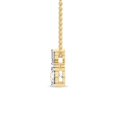thumbnail image 4 of Lab Diamond Dangling Pendant Necklace For Women | 4 Carat IGI Certified Radiant Shape | Carina Two Stone Lab Diamond Pendant In 18K Yellow Gold | FG-VS1-VS2 Quality | Friendly Diamonds, 4 of 6