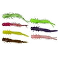 thumbnail image 7 of 20 Pcs 4.5cm Fishing Soft Lure Larva Worm Bait Three Tailed Spiral Slug Bait, 7 of 7