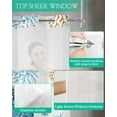 thumbnail image 5 of No Hook Shower Curtains, Turtle Small Shower Curtains with Snap in Liner, Blue Coastal Starfish Ocean Coral Nautical Waterproof Washable Fabric Bathroom Shower Curtain Sets, 36" x 72", 5 of 7