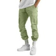 thumbnail image 3 of Eashery Cargo Pants Trousers Outdoor Cargo Pant Lightweight Pant Twill Jogger Pants Mens Jogger Pants (Mint Green,XL), 3 of 4