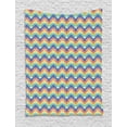 thumbnail image 1 of Psychedelic Tapestry, Retro Style Rainbow Chevron Ornament with Tribal Native Cultural Art Motifs, Wall Hanging for Bedroom Living Room Dorm Decor, 40W X 60L Inches, Multicolor, by Ambesonne, 1 of 2