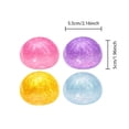 thumbnail image 2 of Glitter Squeeze, Giant Stress Ball, Silicone Sensory Squeeze, Relaxation Relief Items Squeeze, Purple, 4inDiameter, 1 Pc, 2 of 8