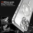 thumbnail image 3 of New Magsafe Clear Magnetic Case For iPhone 15 14 13 12 11 Pro Max Plus Plating Silicone Dust-Proof Net Shockproof Protect Cover, 3 of 7