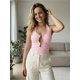 thumbnail image 4 of Top de verano para mujer con cuello halter, estilo bohemio, escote pronunciado, sin mangas, espalda descubierta, corte ajustado, ideal para fiestas y uso diario., 4 of 9