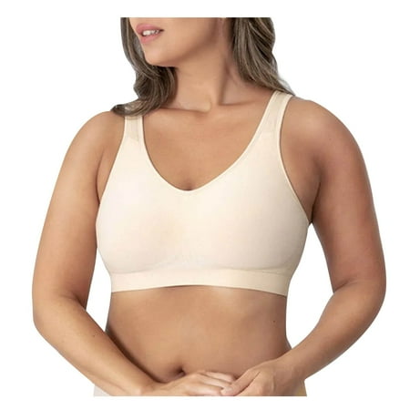 LLYWEY Womens Seamless Wirefree Bras Clearance Bras Women No Underwire Ladies Balconette Bra Style-850 Women s Plus Molded Cup Bra Feature Adult Female Lace Sports Bras Khaki 36B