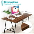 thumbnail image 4 of Kaboon 36x20 inch Universal Table Top, Dark Walnut, 4 of 6