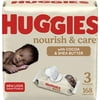Huggies Nourish & Care Baby Wipes, 3 Flip-top Packs, 56 Count (168 Wipes)