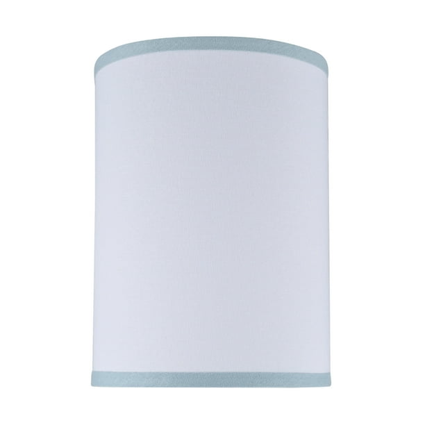 Aspen Creative 31111 Transitional Hardback Drum Cylinder Shape Spider Construction Lamp Shade In White 8 Wide X 11 Com Shape Spider Construction Lamp Shade In, 8 X 11 Drum Lamp Shade
