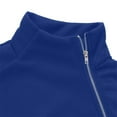 thumbnail image 3 of WEAIXIMIUNG T-Shirts pour Femmes Long Blouse Décontractée Unie à Manches Longues Pull Col Roulé Sweat à Fermeture Éclair, 3 of 8
