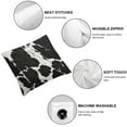 thumbnail image 4 of SHANXI Print Black White Cow Spots Decorative Square Home Decor Throw Pillowcases For Bedroom Sofa Couch Porch Outdoor 18x18in, 4 of 5