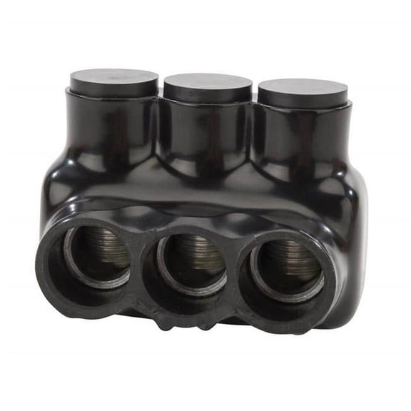 IPLD3-0-3B 3 Port AWG Bagged Insulated Multi-Tap Connector, Black