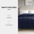 thumbnail image 3 of (2 pack) Mainstays King Comforter, Down Alternative, All-Season, Navy, 3 of 9