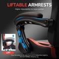 thumbnail image 5 of GOOSEA Ergonomic Gaming Chair with Footrest and Massage Lumbar Support, 2D Linkage Armrests and Headrest Pillow, for Office Home and Long Gaming Sessions, 330lbs，Black and Red, 5 of 7