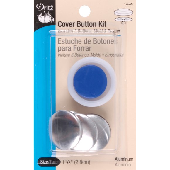 Cover Button Kits-Size 45 1-1/8" 3/Pkg