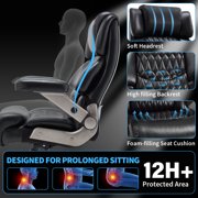 Big and Tall Office Chair 700lbs, High Back Executive Desk Chair with Adjustable 3D Arms&Lumbar Support for Back Pain, Heavy Duty Computer Chair with Strong Mental Base&Dual Rubber Wheels