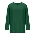 thumbnail image 4 of ShiShine Womens Long Sleeve V Neck T Shirts Casual Loose Fit Soft Basic Tee Fall Winter Tops Outfits 2025, 4 of 8