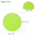 thumbnail image 2 of Uxcell 4pcs Silicone Trivet Mat Drain Placemat Thermal Insulation Non-slip Table Pad-Green+Sky Blue, 2 of 5